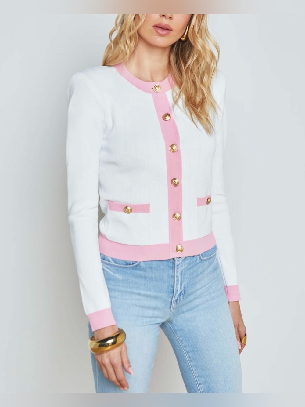 Nicole Miller Waffle Knit Sweater